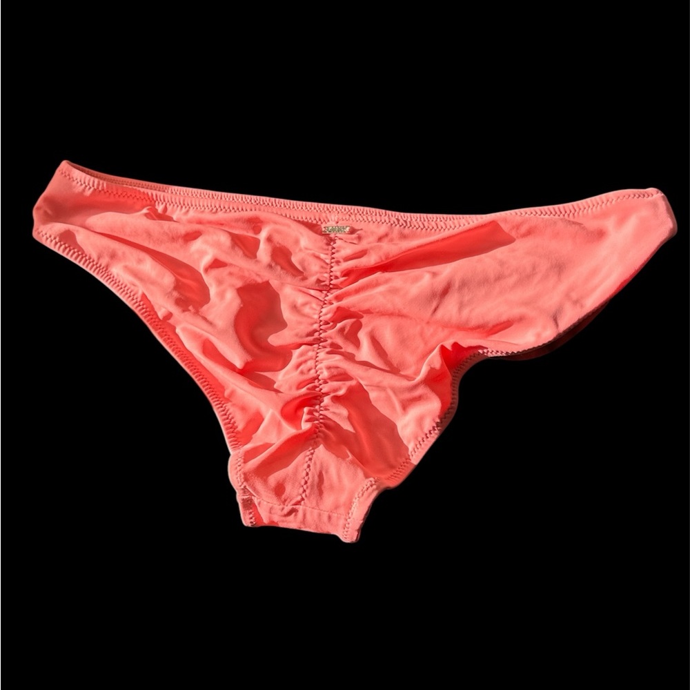 Victoria’s Secret Coral Ruched Bikini Bottom